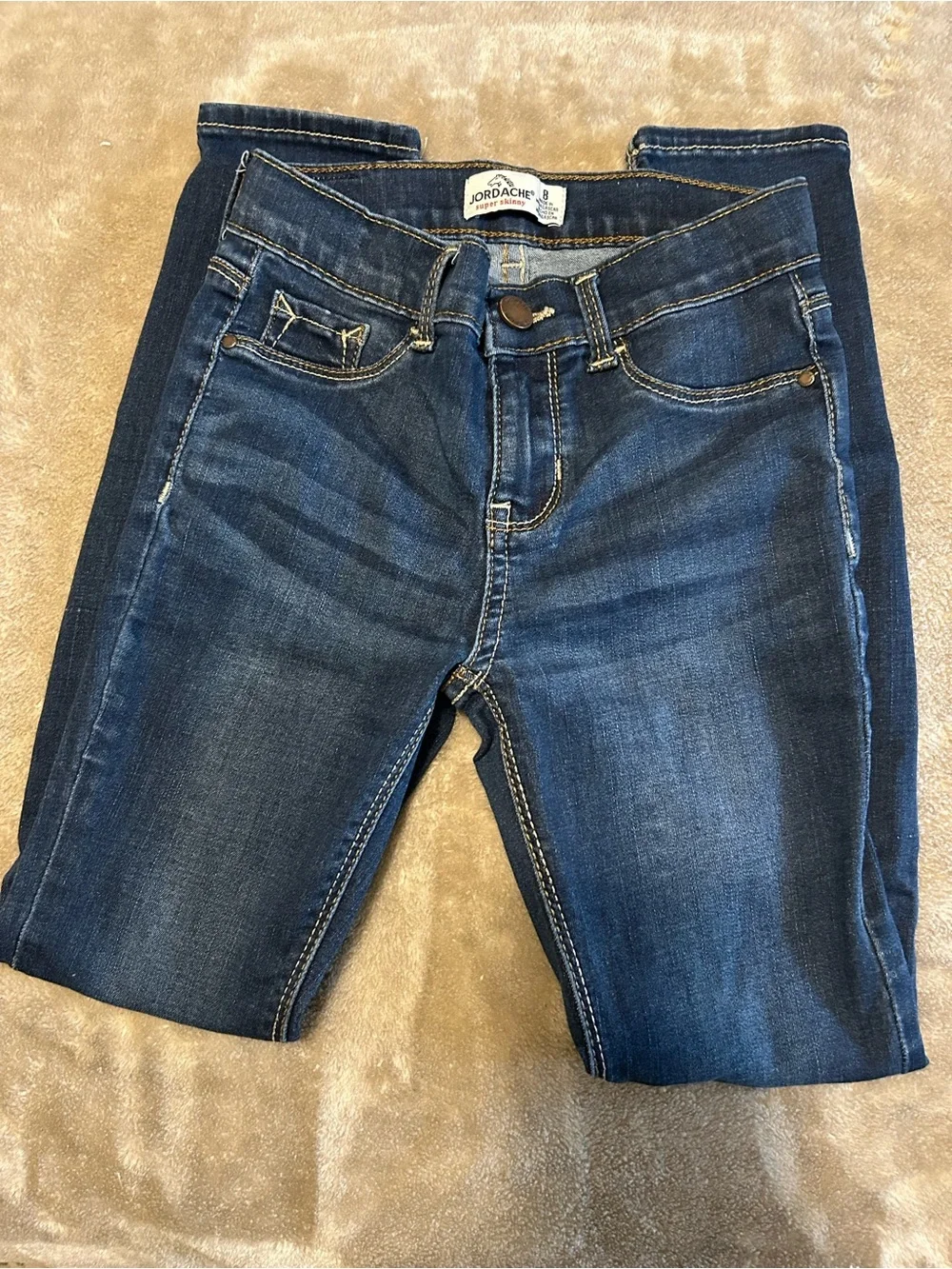 Justice Girls Medium Blue Stretch Denim Jeans